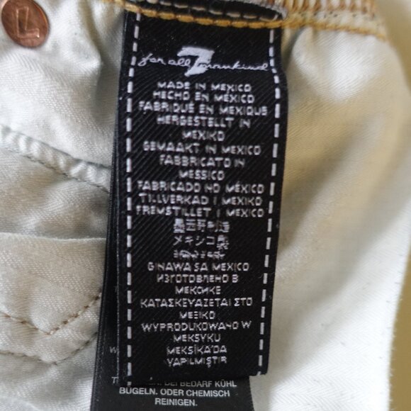 7 for all Mankind High Waist Cropped Straight Jeans 28 - Picture 8 of 16